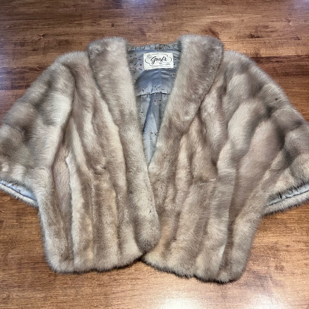 Grafs 1970’s Vintage Mink Women's Tan Fur Jacket